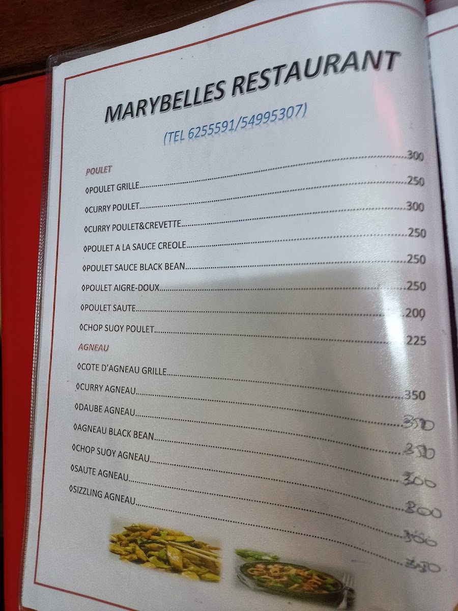 Menu Marybelles Restaurant-3